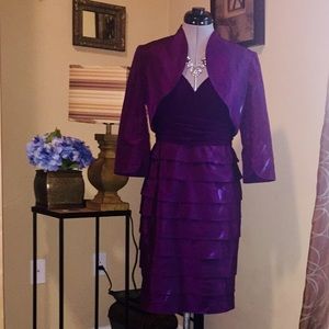PURPLE EVENING DRESS